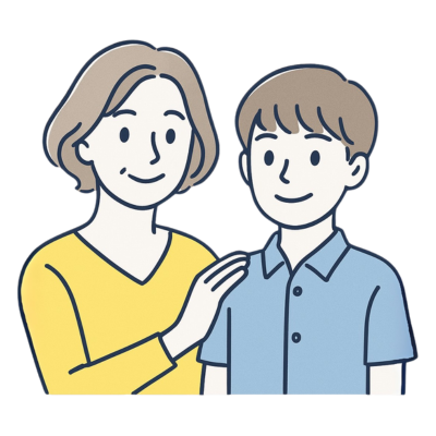 40代女性＋中学生男の子